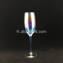 Verre de flûte à champagne à bulles colorées